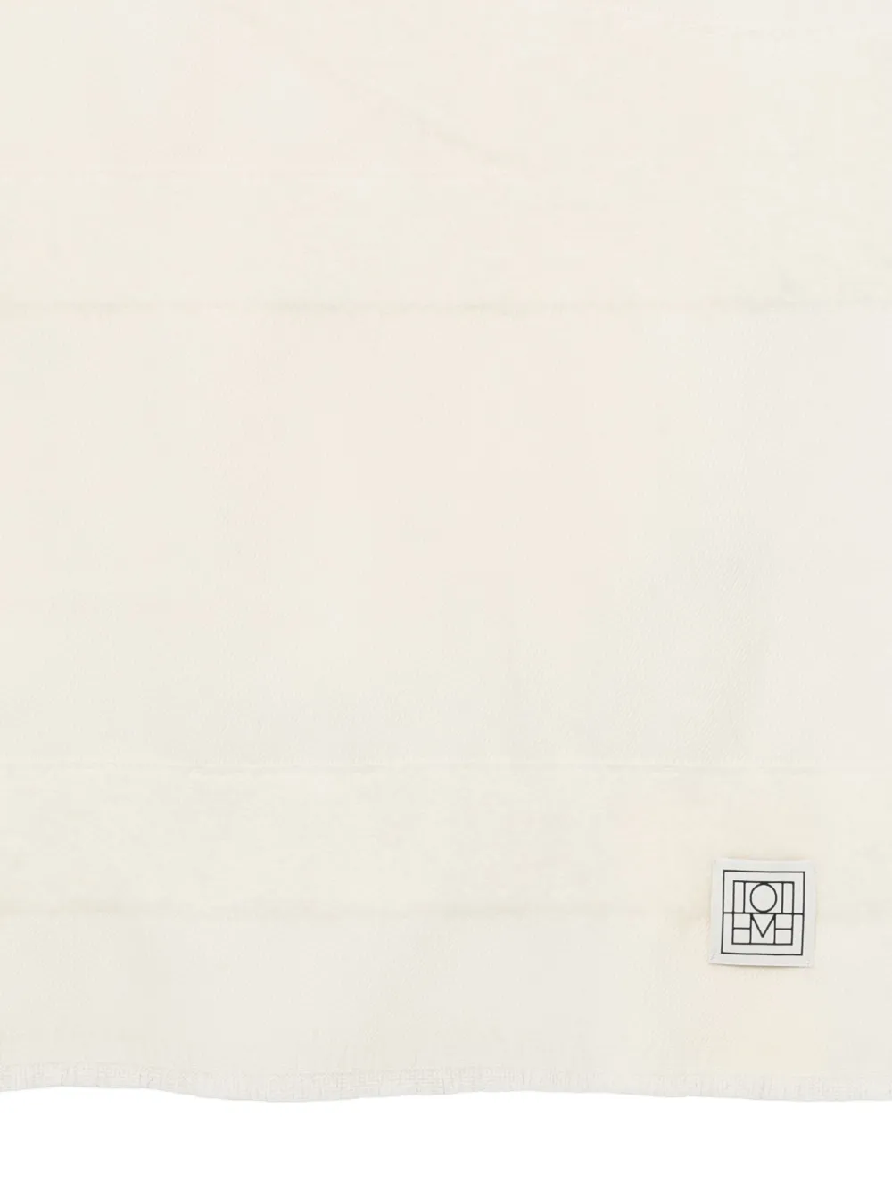 Totême Monogram-print Scarf In White