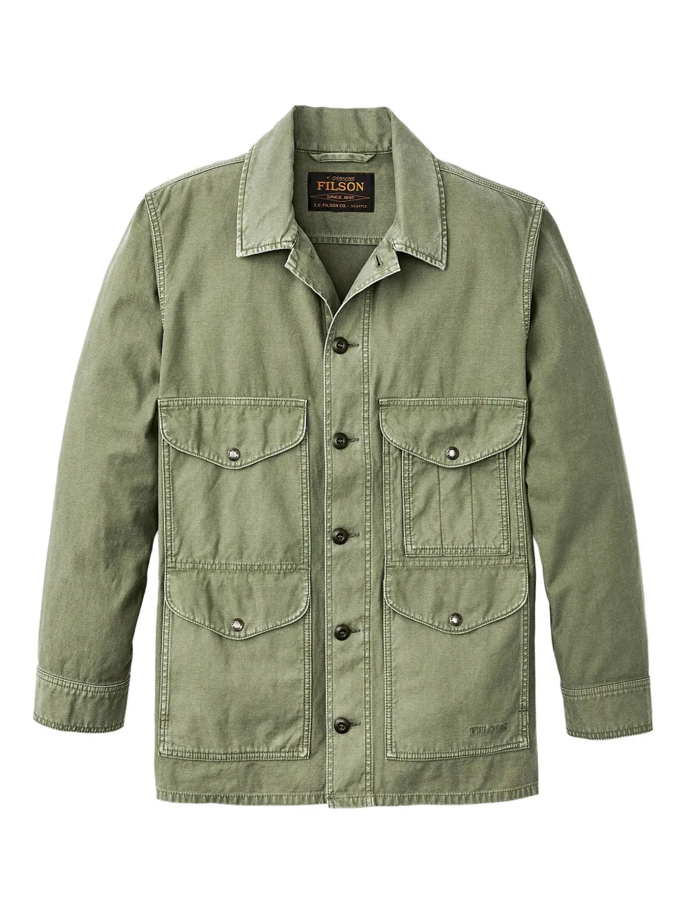 Filson double-pocket jacket Groen