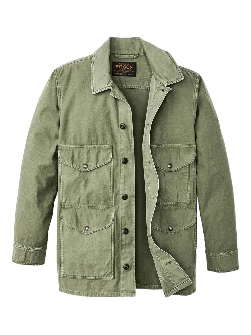 Filson double-pocket jacket Groen
