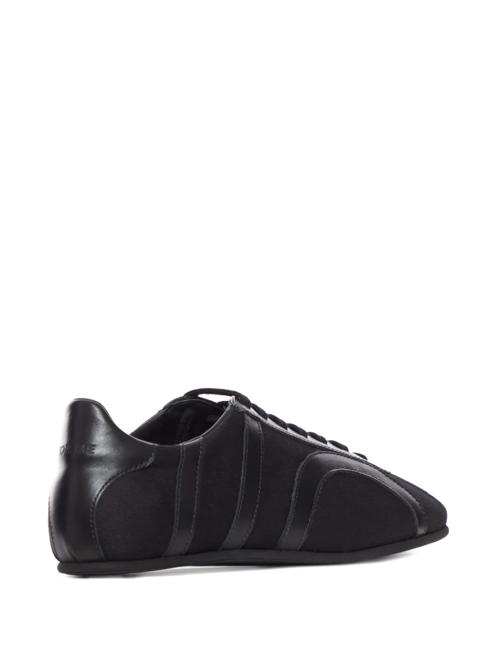 TOTEME leather-panel recycled-cotton sneakers Black