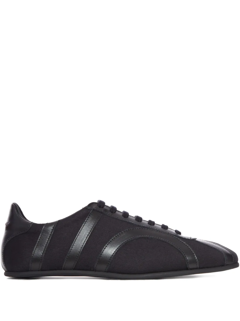 Totême Leather-panel Recycled-cotton Sneakers