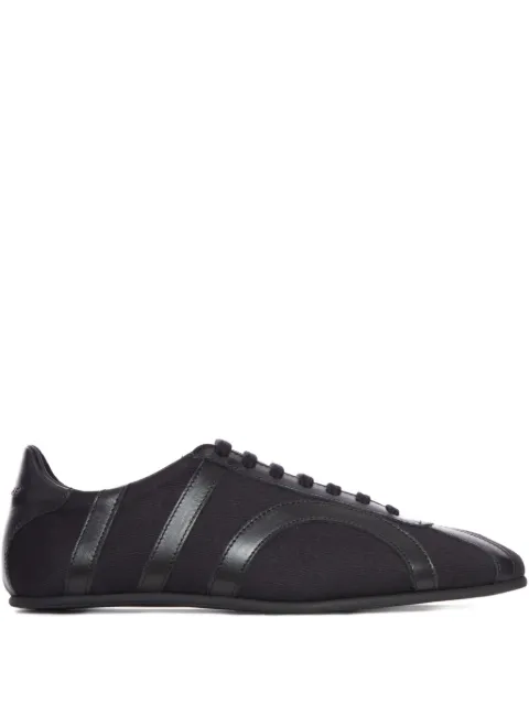 TOTEME leather-panel recycled-cotton sneakers