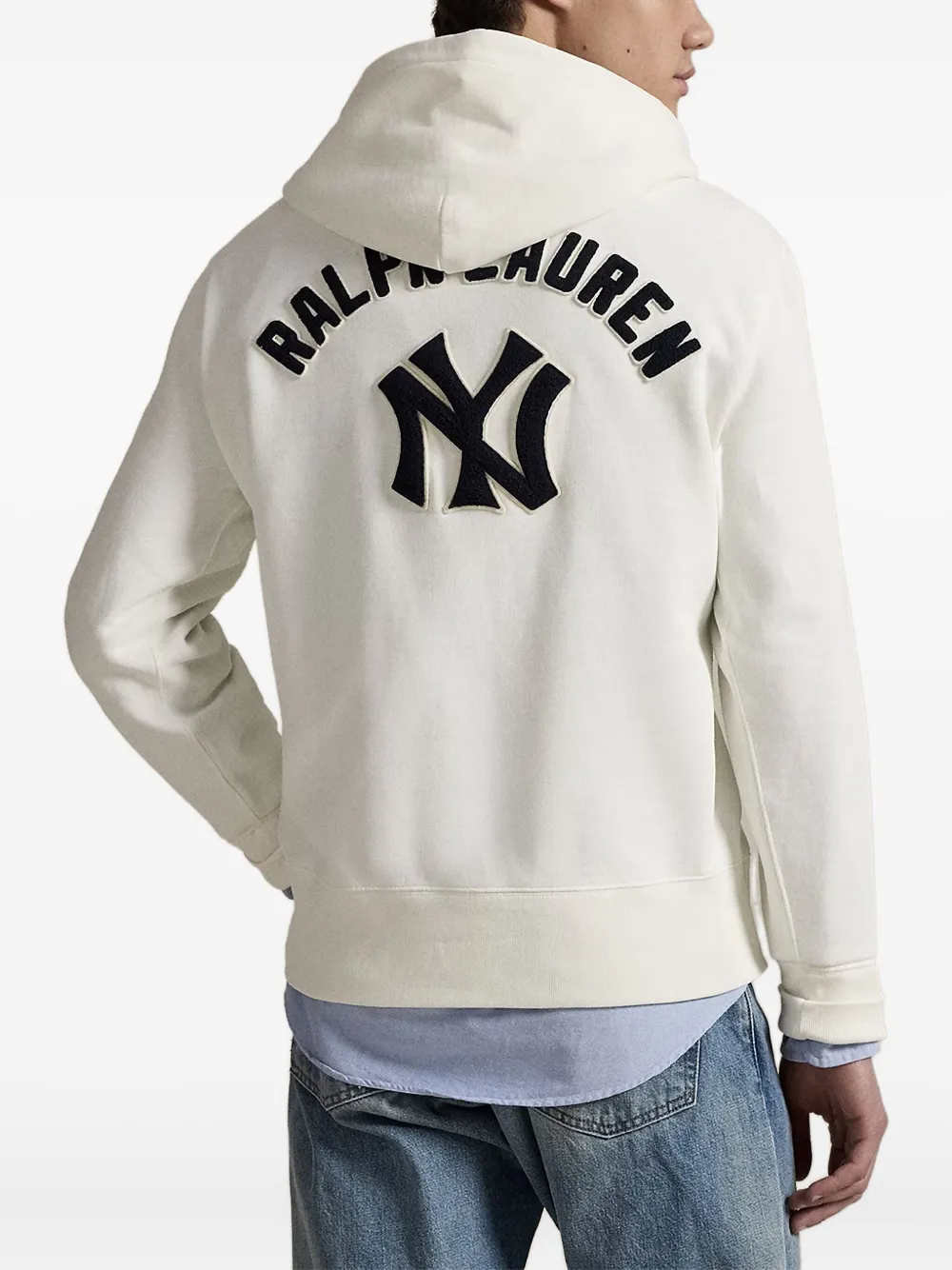 Polo Ralph Lauren x Yankees fleece hoodie Wit