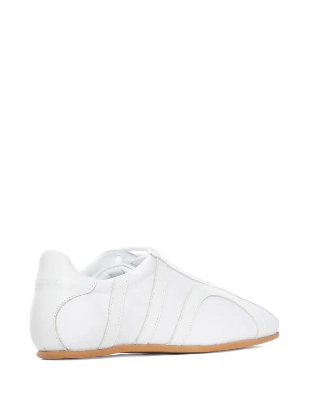 TOTEME leather-panel lace-up sneakers White