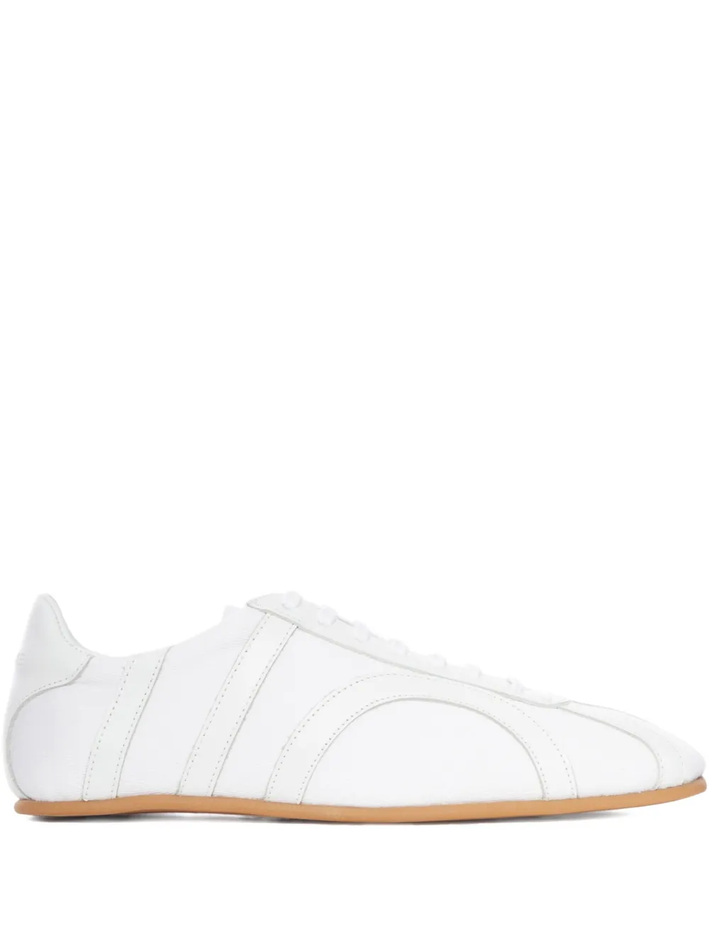 Totême Leather-panel Lace-up Sneakers
