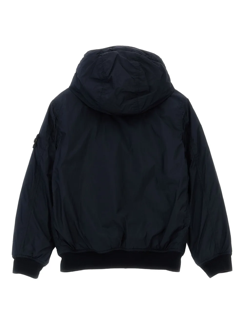 Stone Island Junior Bomberjack met logopatch Blauw