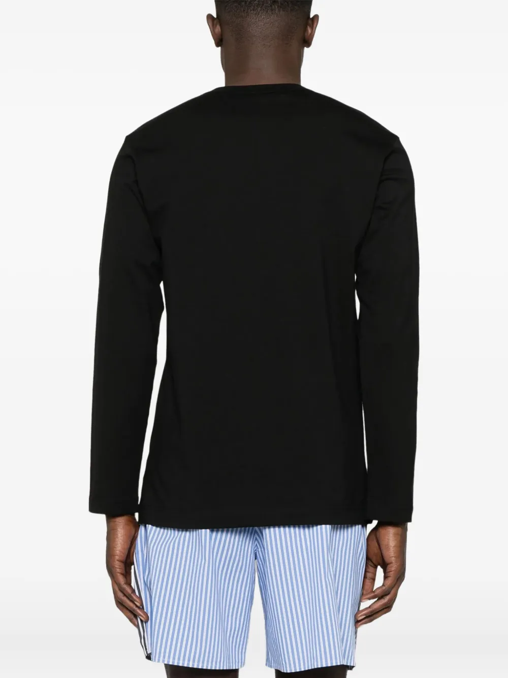 Comme des Garçons Homme logo-print long-sleeve T-shirt Zwart