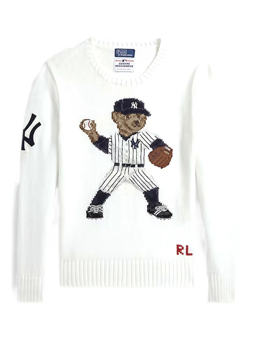 Polo Ralph Lauren Yankees Bear sweater - ホワイト Polo Ralph Lauren Yankees Bear sweater - ホワイト