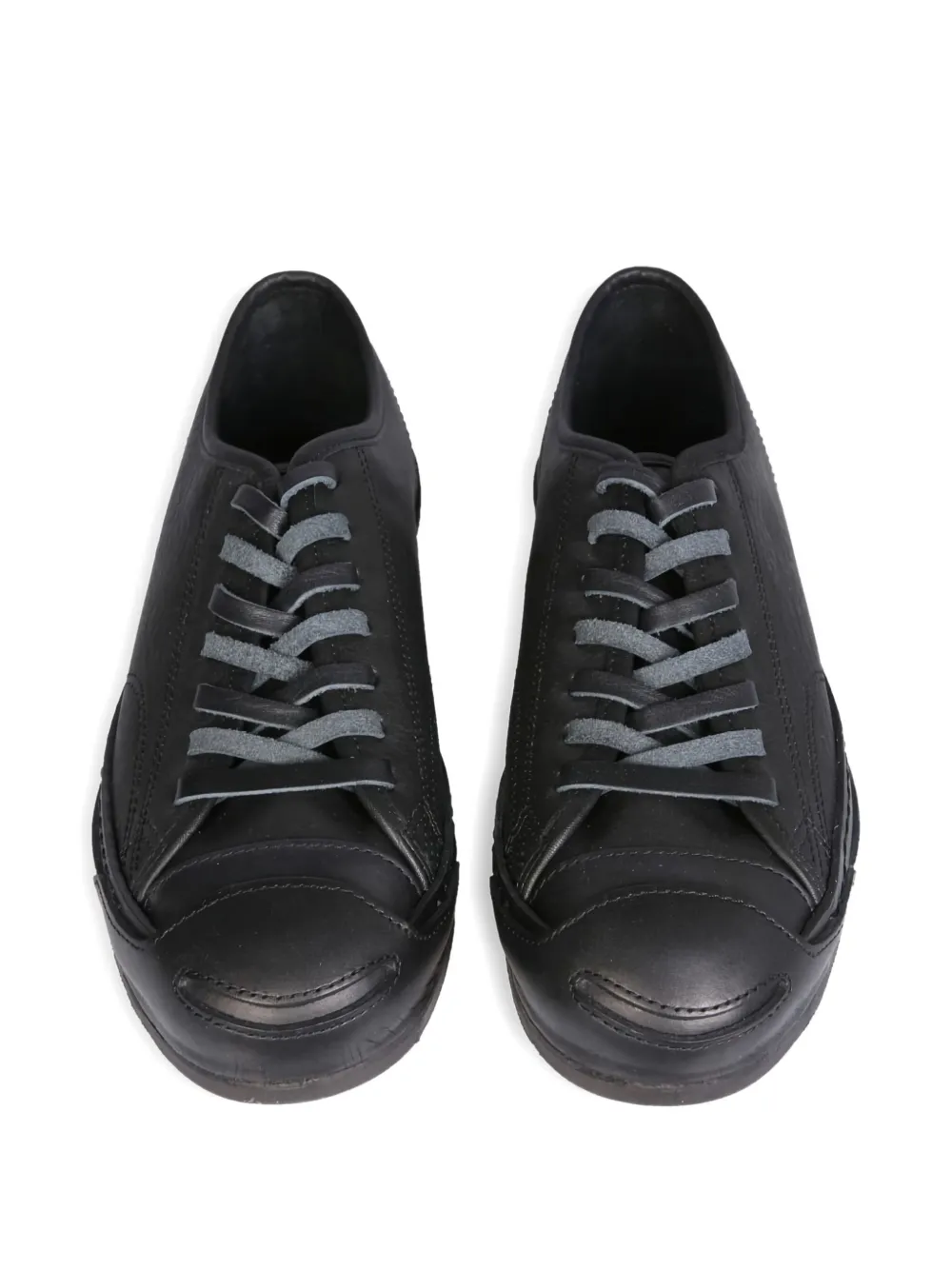 Hender Scheme leather lace-up sneakers Zwart