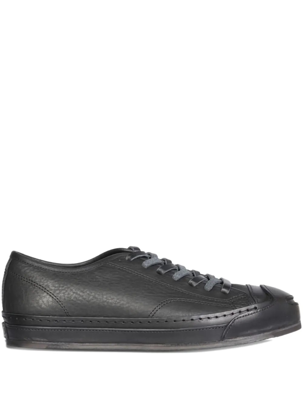 Hender Scheme leather lace-up sneakers | Black | Image 1