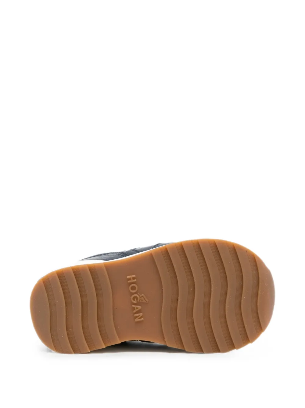 Hogan Kids logo-patch sneakers Blauw