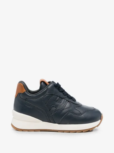 Hogan Kids logo-patch sneakers