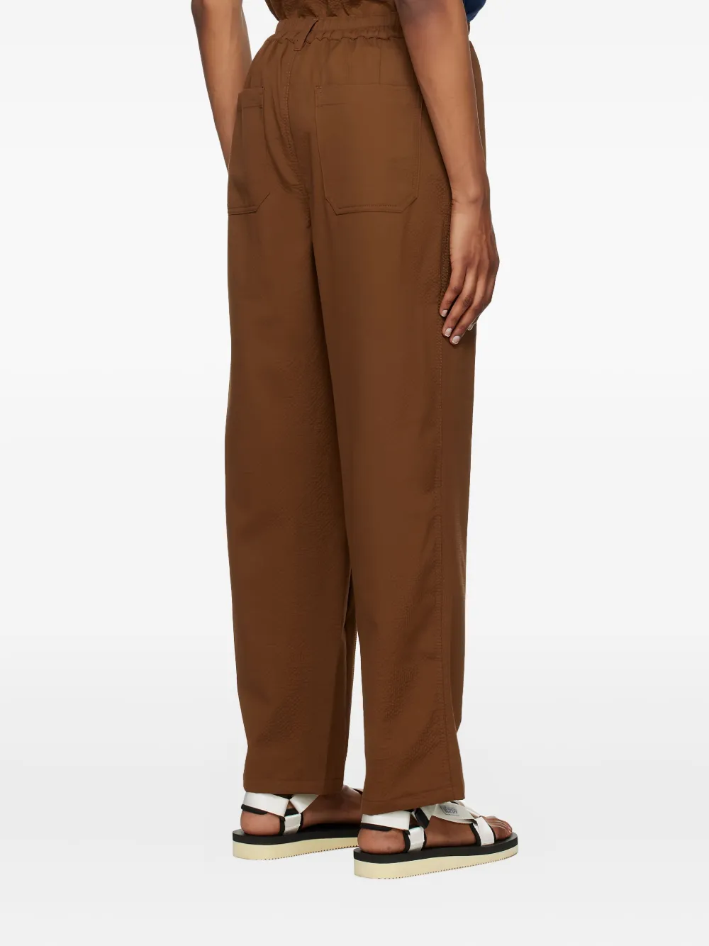 Howlin' Stretch-katoenen broek met textuur Bruin