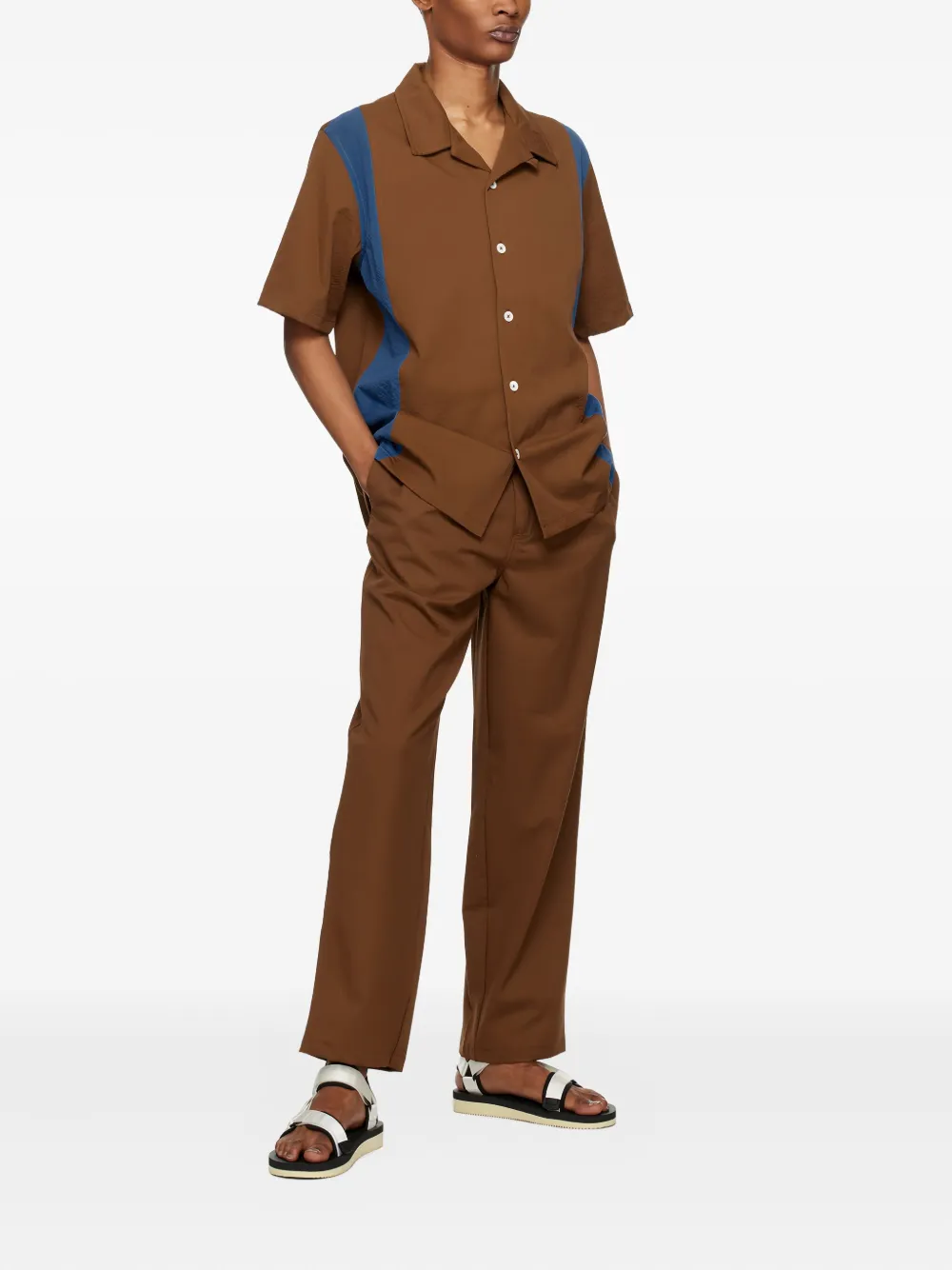 Howlin' textured stretch-cotton trousers - Bruin