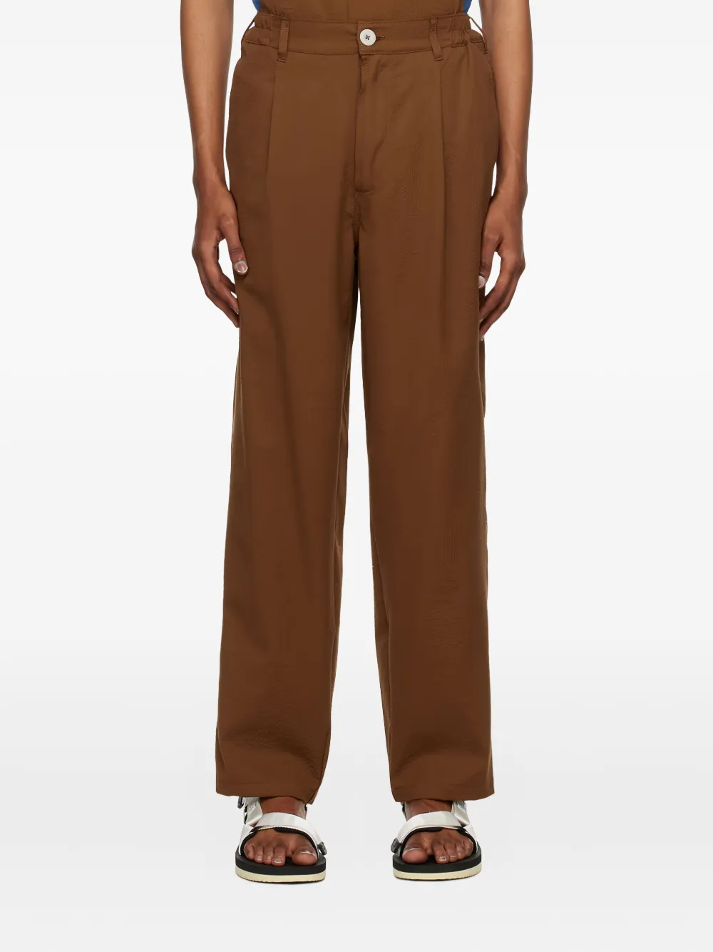Howlin' textured stretch-cotton trousers | Brown | Image 1