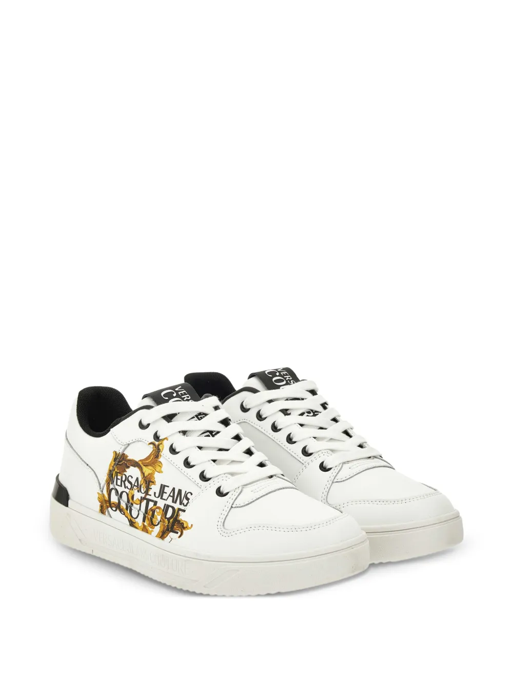 Versace Jeans Couture logo-print leather trainers | Low-Tops | Image 2