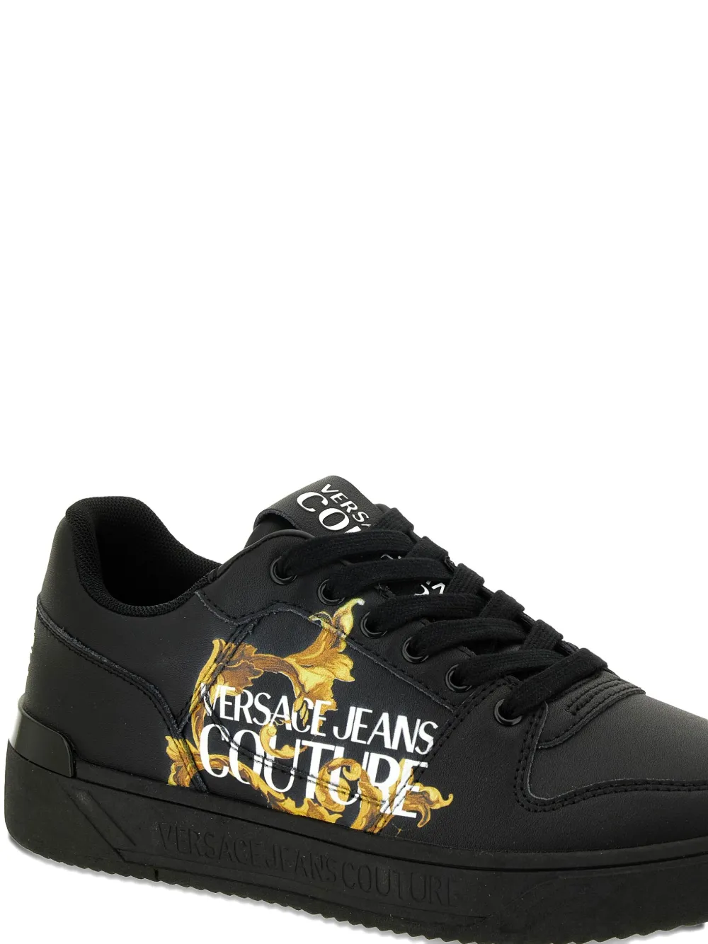 Versace Jeans Couture Sneakers met logoprint Zwart