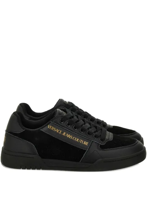 Versace Jeans Couture logo leather sneakers 