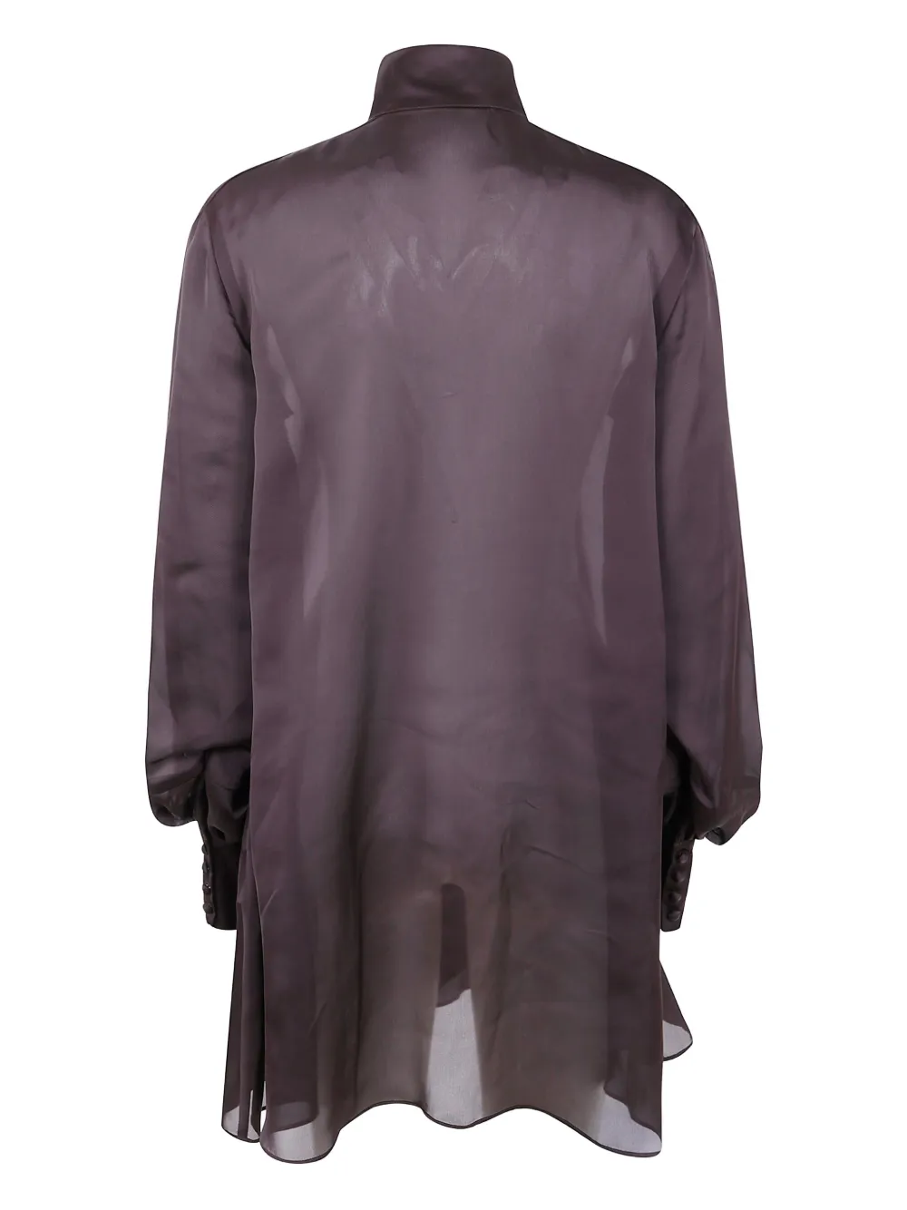 sacai Blouse met ruches Bruin