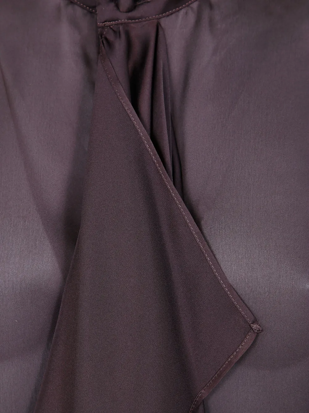 sacai Blouse met ruches Bruin
