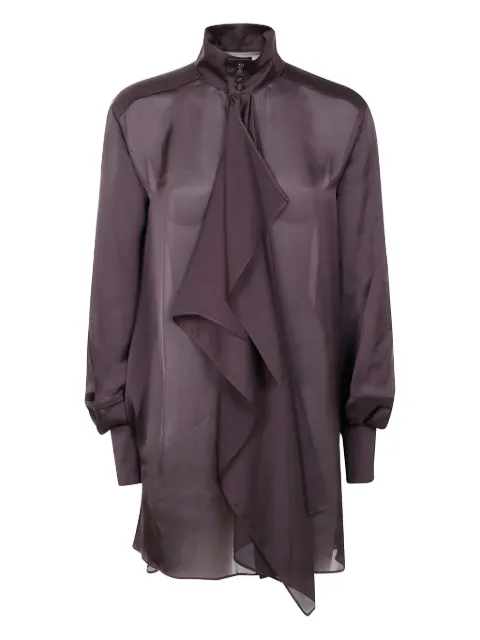 sacai Blusa gola alta com babados