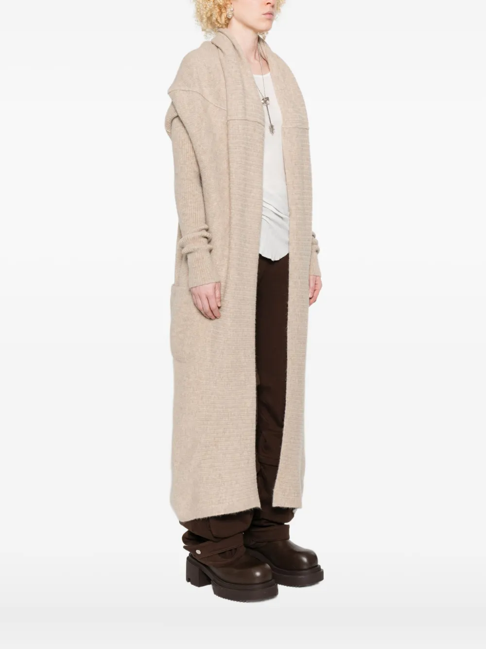Rick Owens Open-front Cardigan In Neutral