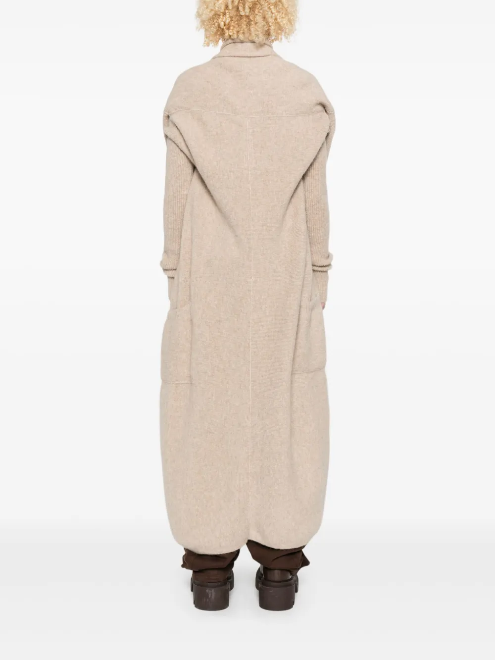 Rick Owens Vest met open voorkant Beige