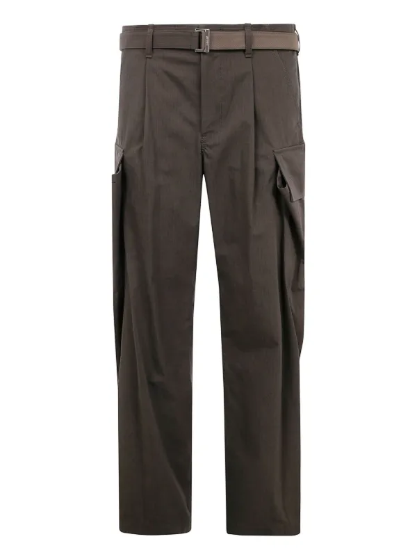 sacai ダークグリーン カーゴパンツ Sacai カーゴパンツ | グリーン | FARFETCH JP