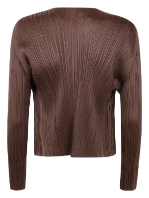 プリーツプリーズPLEATS PLEASE グラフィックプリントボタンレス