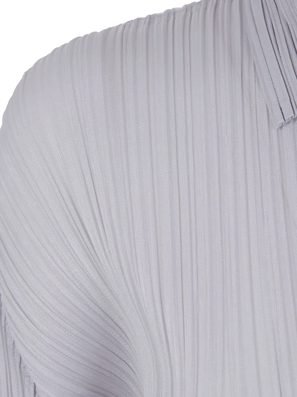 Pleats Please Issey Miyake pleated long-sleeved shirt Grijs