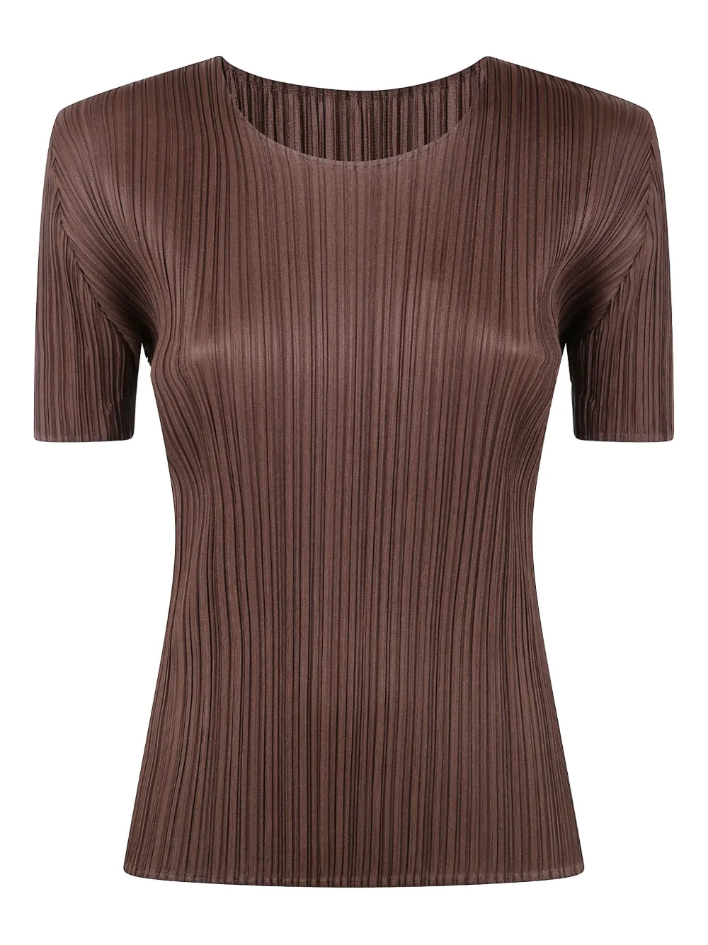 Pleats Please Issey Miyake プリーツ Tシャツ - ブラウン Pleats Please Issey Miyake プリーツ Tシャツ - ブラウン