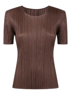PLEATS PLEASE ISSEY MIYAKE Tシャツ アイボリー 美品 ISSEY MIYAKE PLEATS PLEASE オープンカラーシャツ