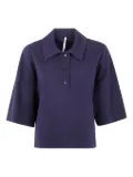 Liviana Conti half-sleeves polo top - Blue