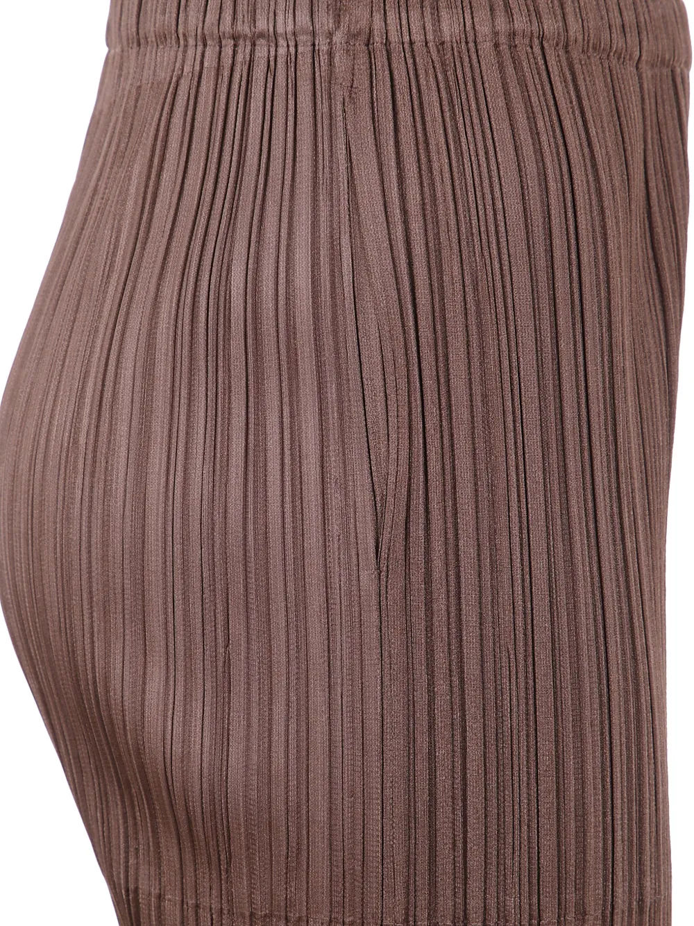 Pleats Please Issey Miyake Plooibroek 44 BROWN