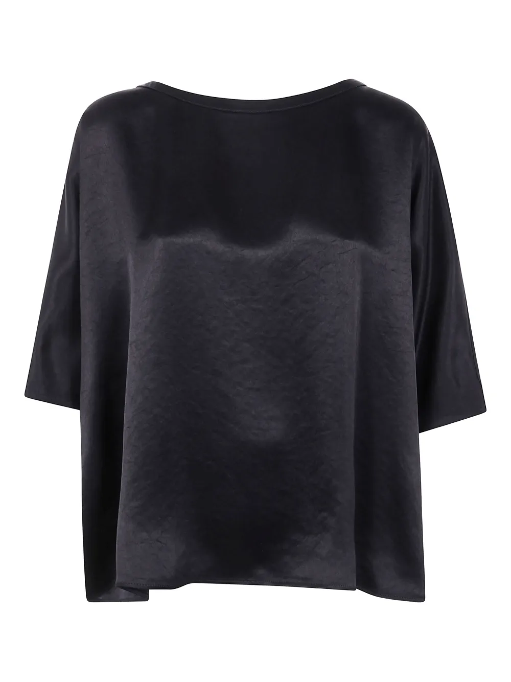 satin-finish blouse