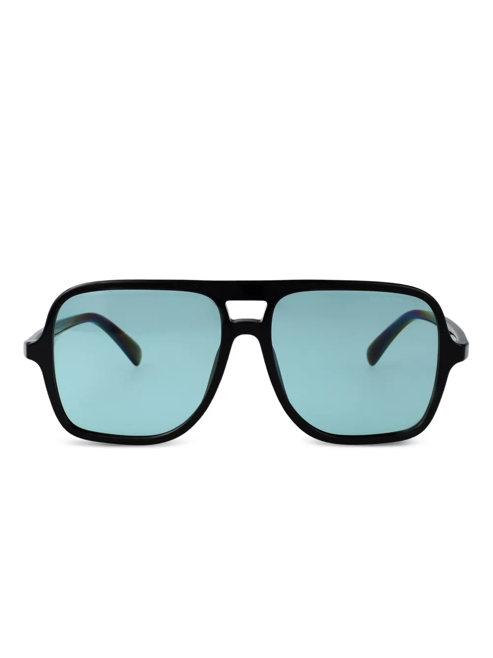 Emporio Armani acetate square sunglasses Zwart