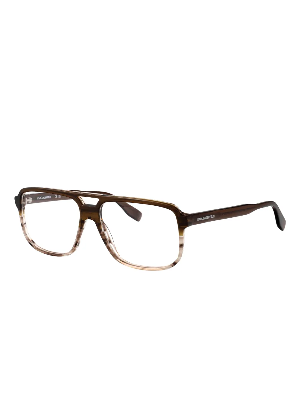 Karl Lagerfeld Bril met rechthoekig montuur Bruin