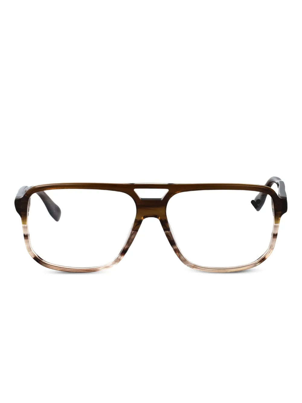 Karl Lagerfeld Bril met rechthoekig montuur Bruin