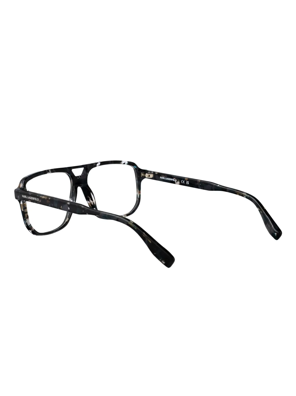 Karl Lagerfeld Bril met rechthoekig montuur Grijs
