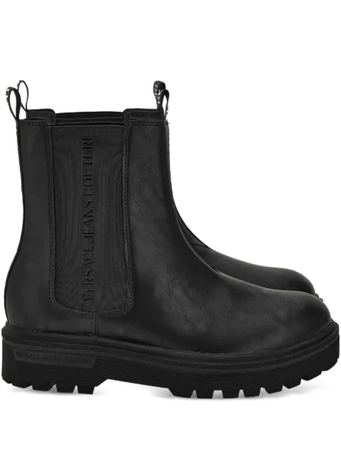 Versace Jeans Couture logo-detail elastic-panel boots