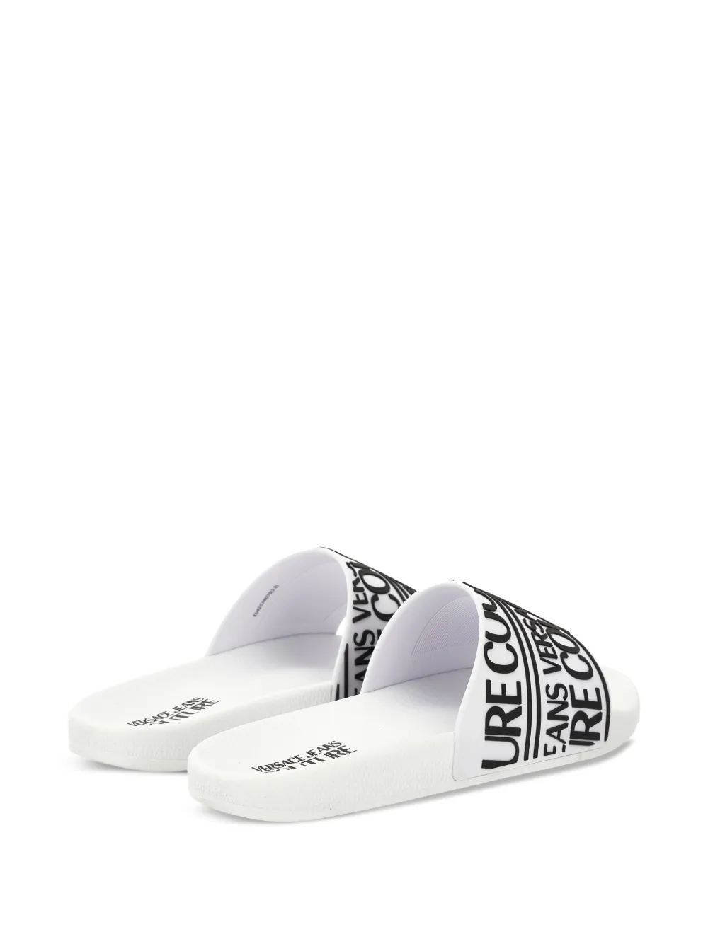 Versace Jeans Couture logo-band slides White