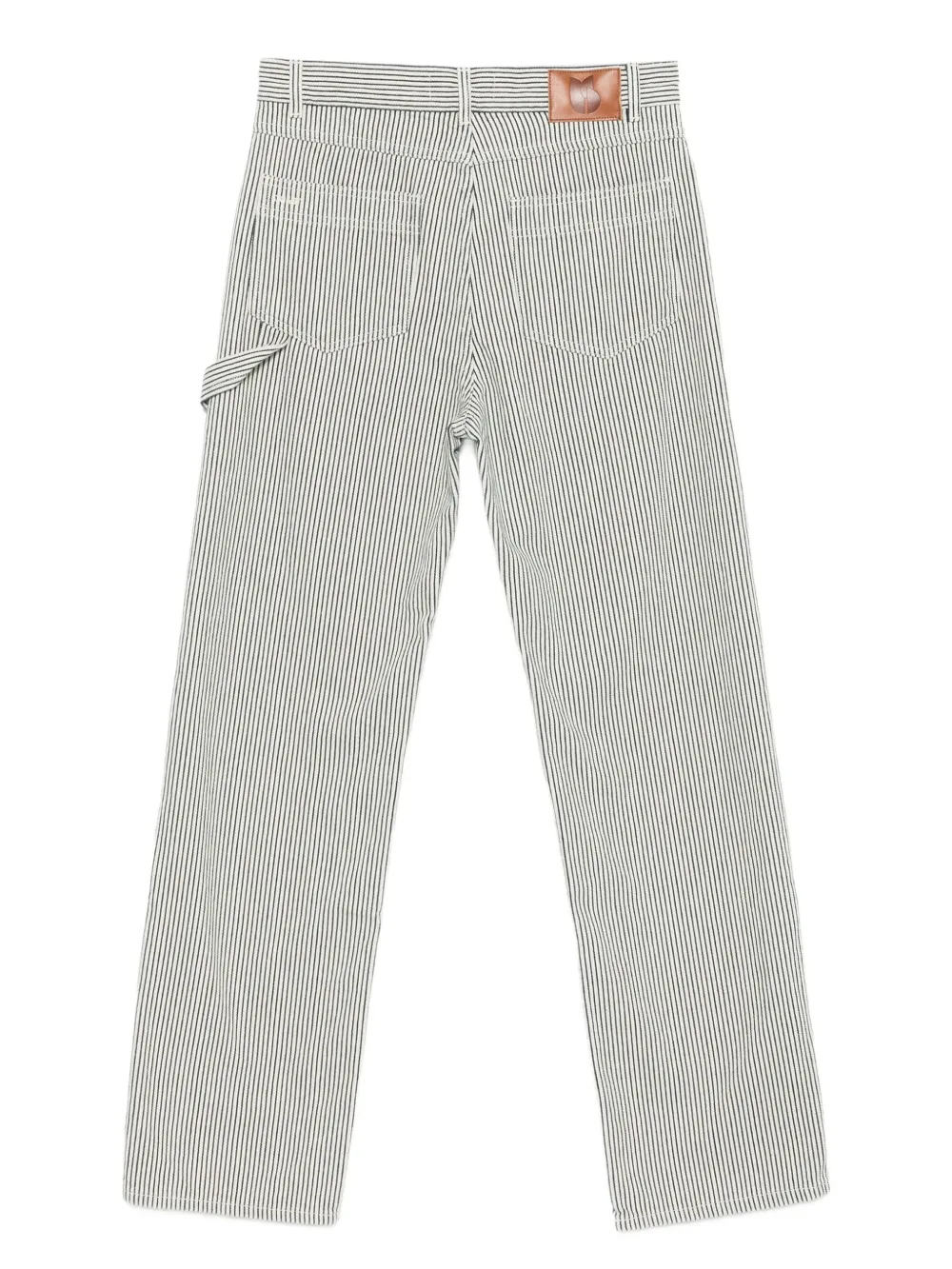 Ba&Sh Carpenter gestreepte broek Beige