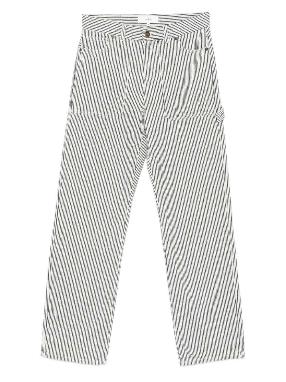 Ba&Sh Carpenter striped trousers Beige