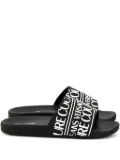 Versace Jeans Couture logo-band slides - Black