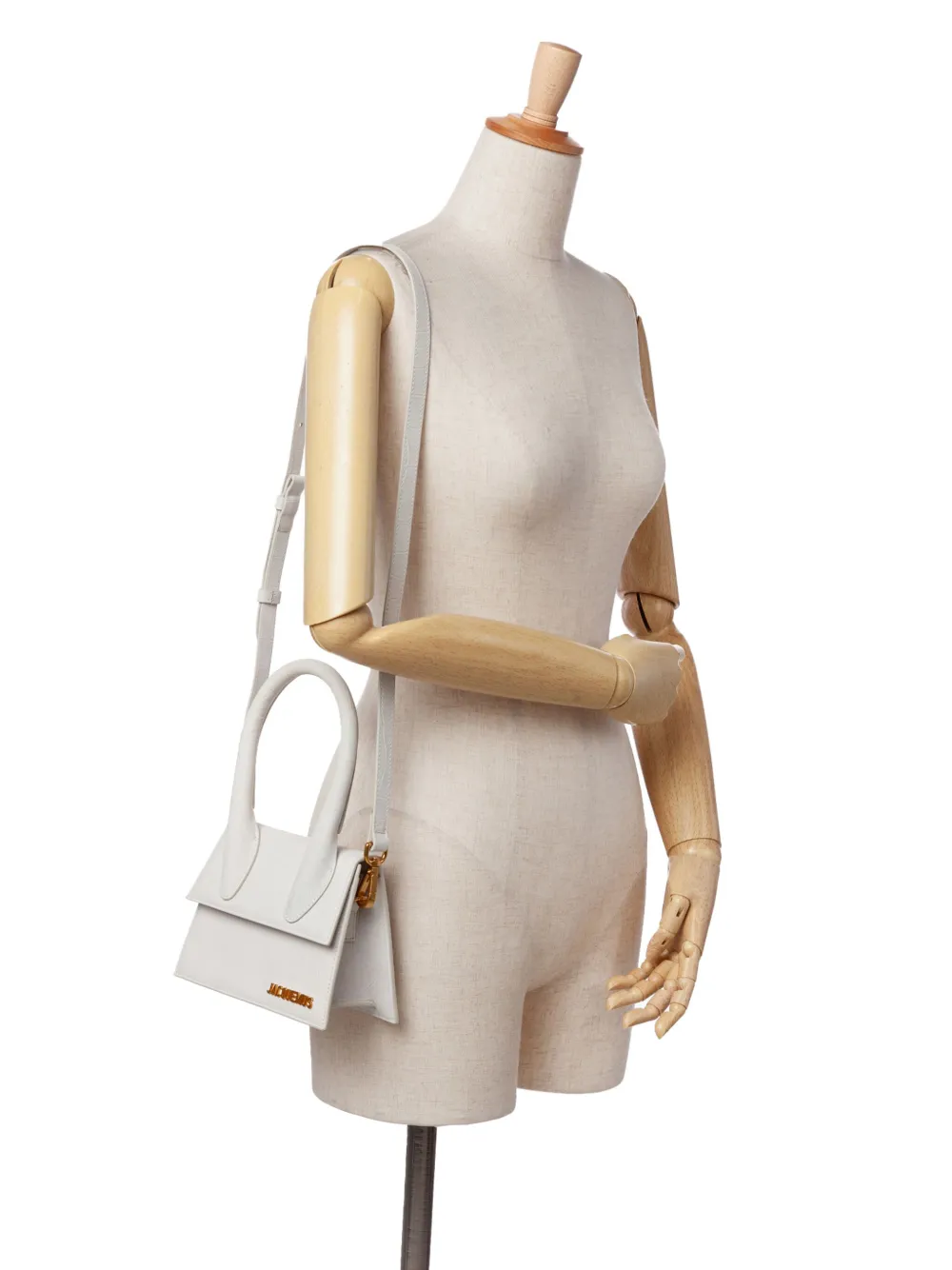 Jacquemus Pre-Owned 2019-2025 Croc Embossed Calfskin Le Chiquito Moyen satchel | Pre-Owned | Image 2