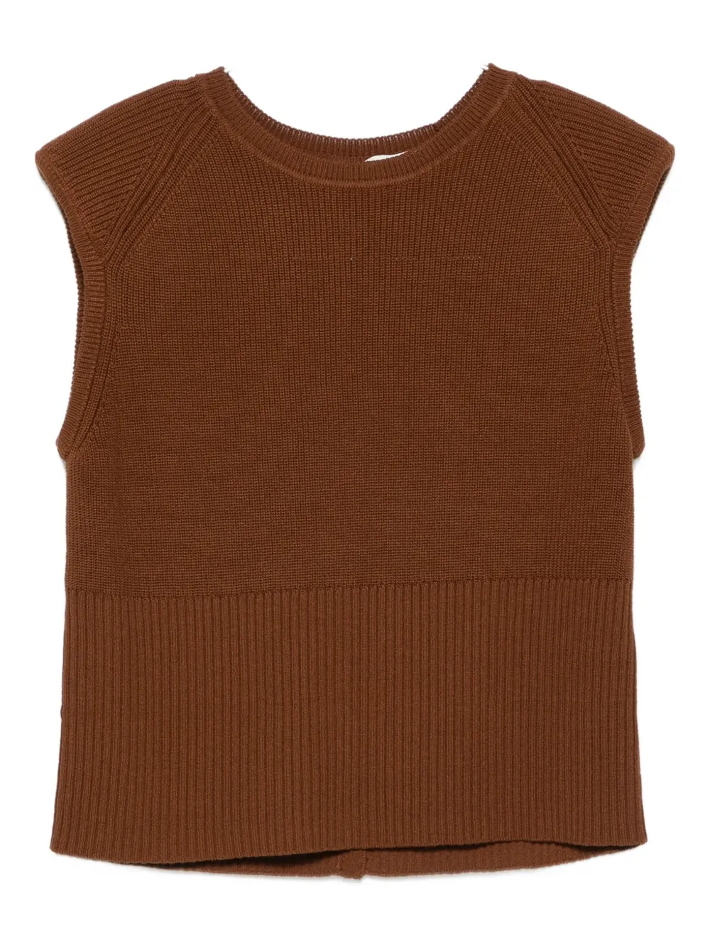 Ba&Sh Esma button-detail top - Marrone