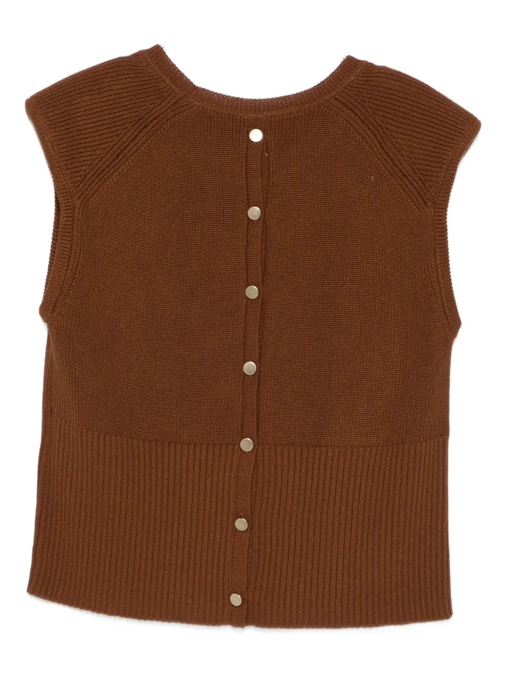 Ba&Sh Esma top met knoopdetail Bruin