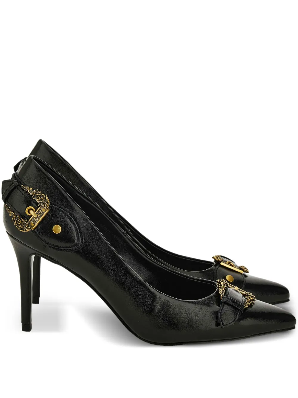 Versace Jeans Couture Scarlett buckle-detail pointed-toe pumps Black