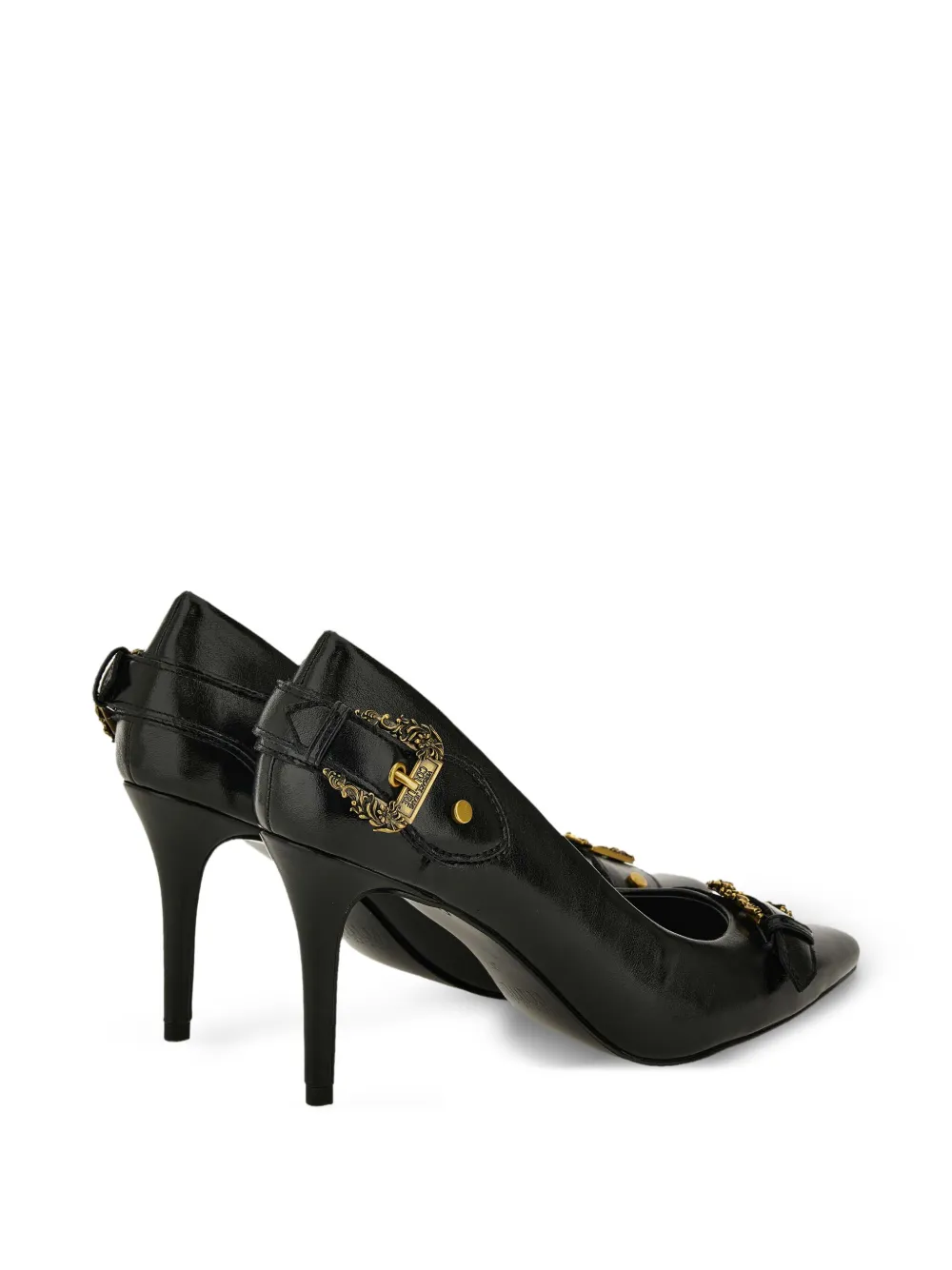 Versace Jeans Couture Scarlett buckle-detail pointed-toe pumps Black