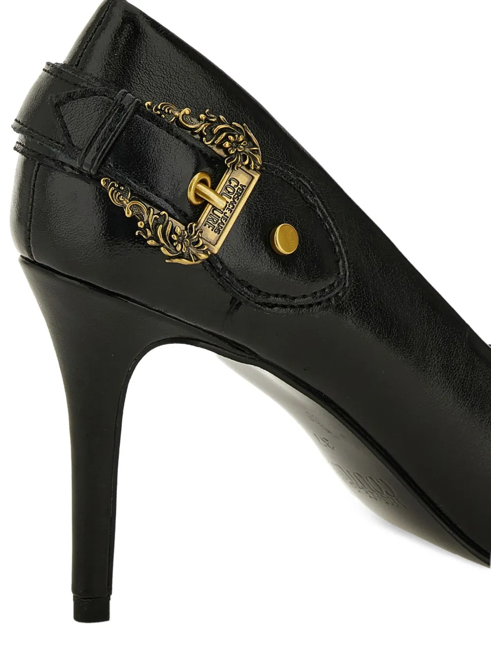 Versace Jeans Couture Scarlett buckle-detail pointed-toe pumps Black